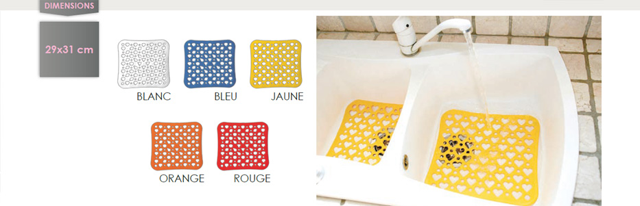 Tapis fond evier