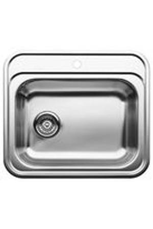 Evier inox brosse grand bac