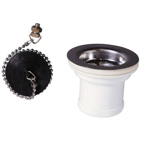 Bonde evier inox