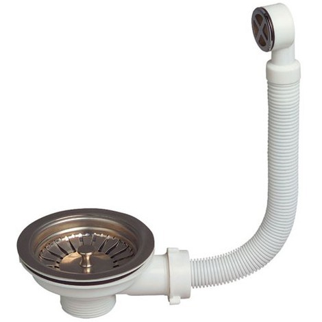 Bonde evier inox 90
