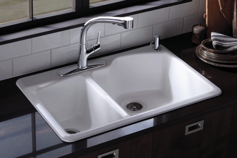 Evier inox cuisine moderne