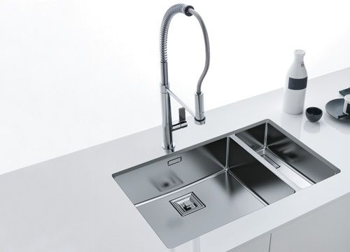 Evier franke sous plan inox