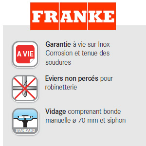 Evier colibri franke