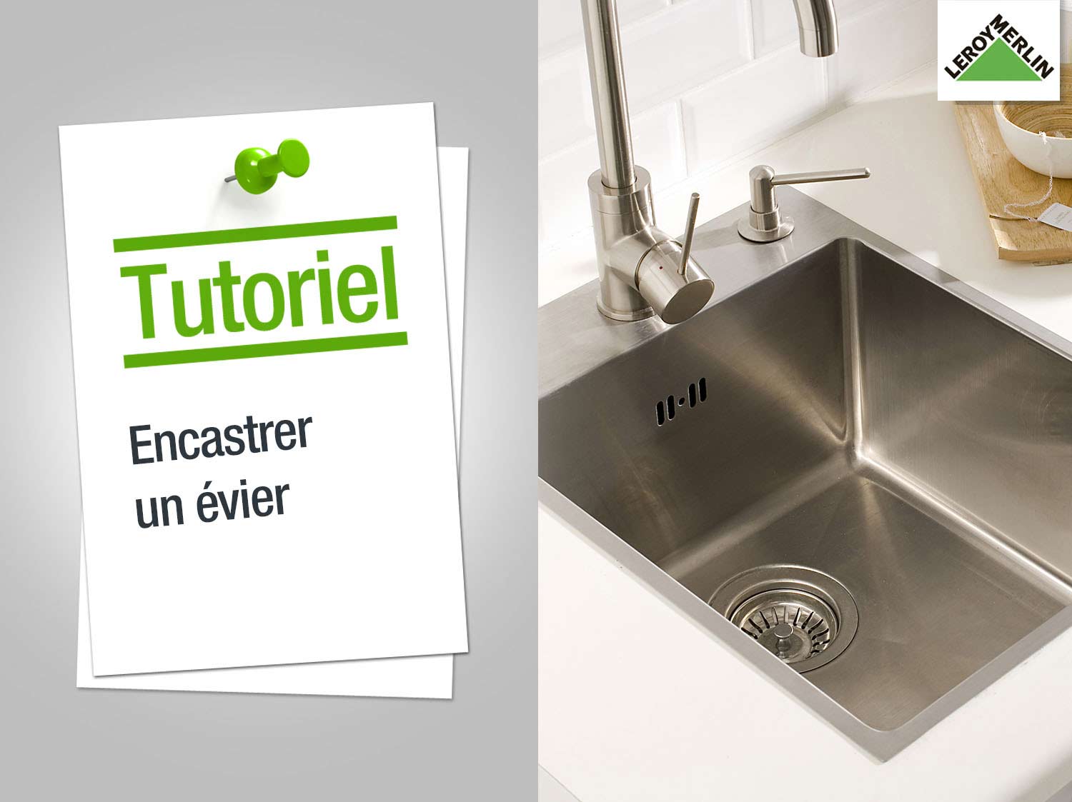Couper inox evier