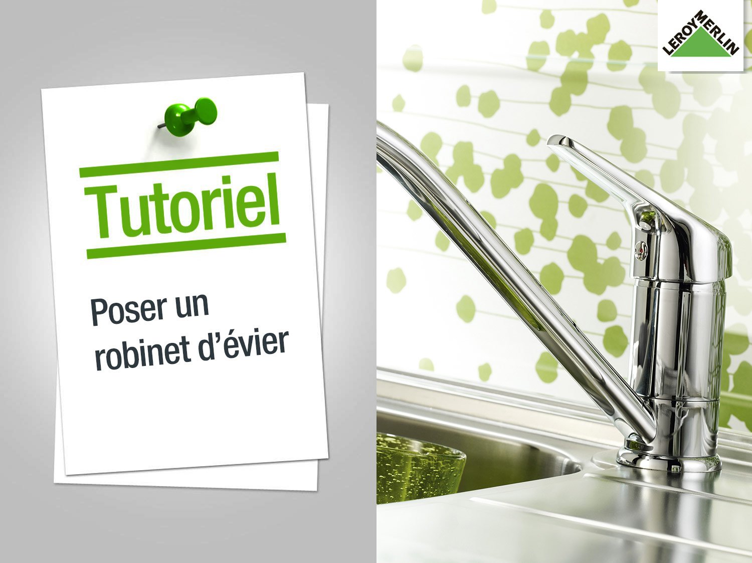 Fixer robinet evier inox