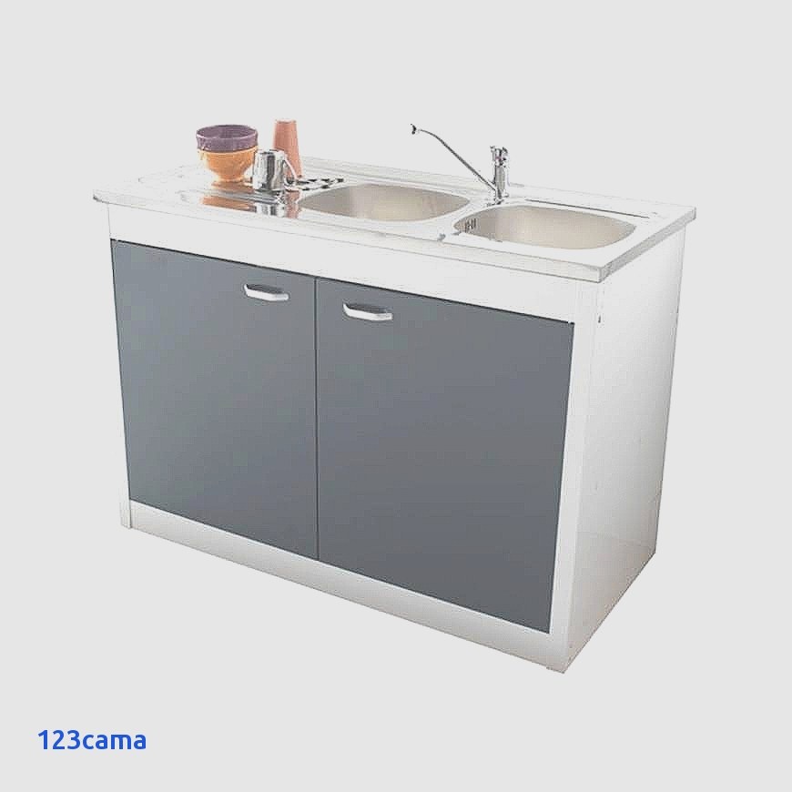 Evier inox avec credence