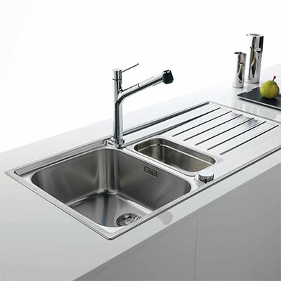 Evier inox 120x60 franke