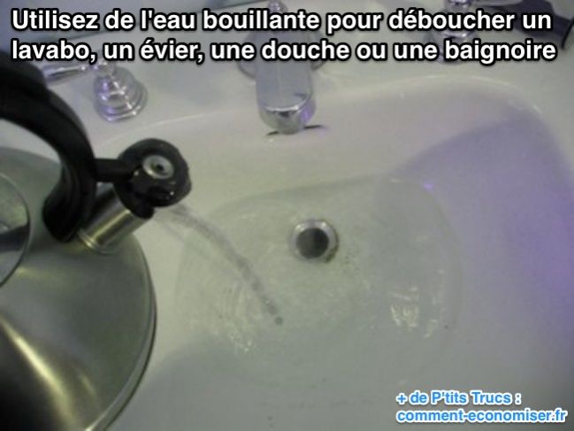 Astuce deboucher evier