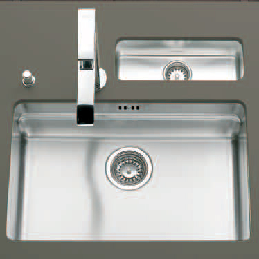Evier sous plan inox