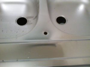 Percer evier en inox