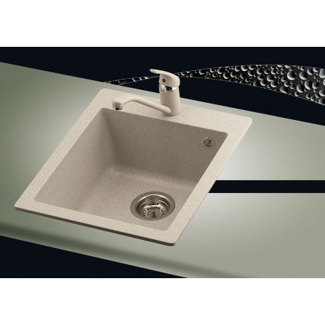 Evier sans egouttoir inox