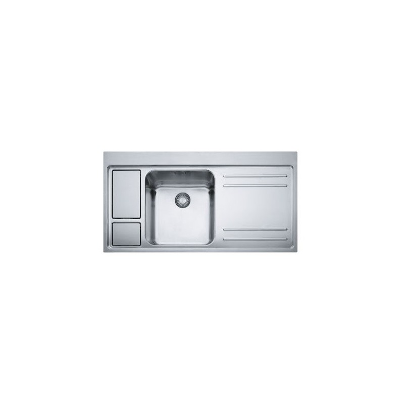 Evier inox avec rebord