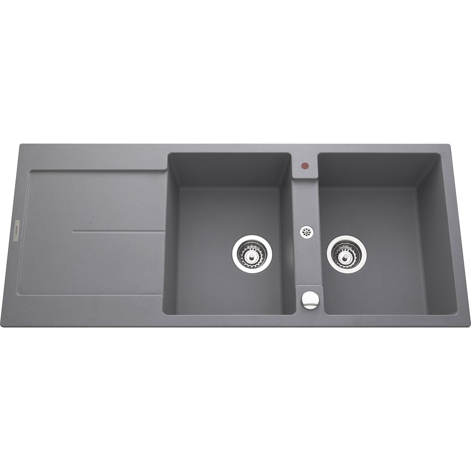 Evier granit gris 2 bacs