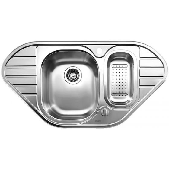 Evier d'angle inox blanco