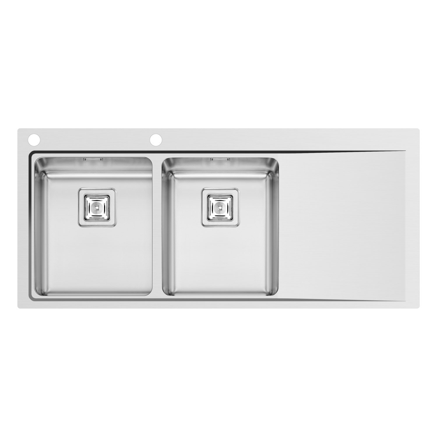 Evier inox double bac