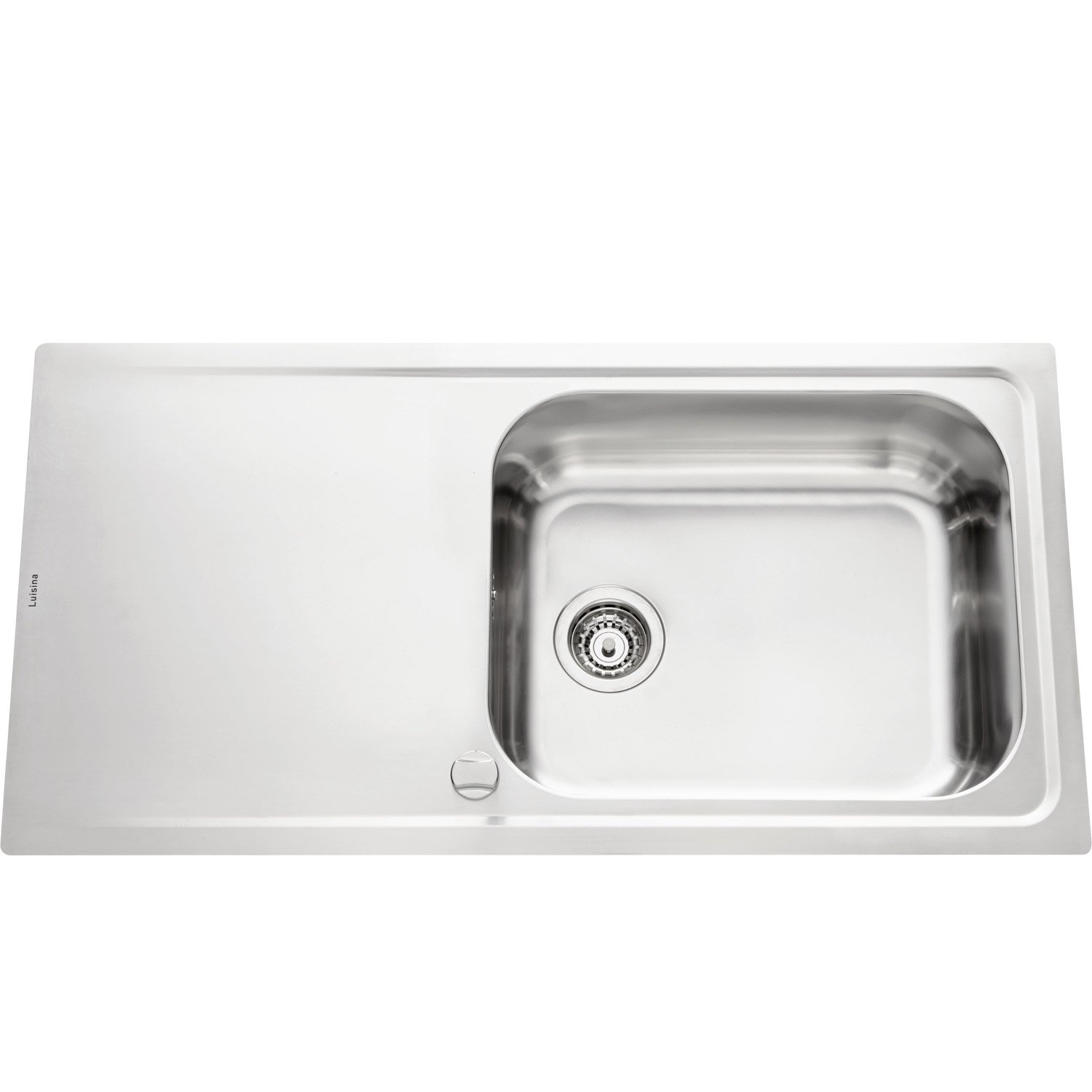 Evier inox grande cuve egouttoir