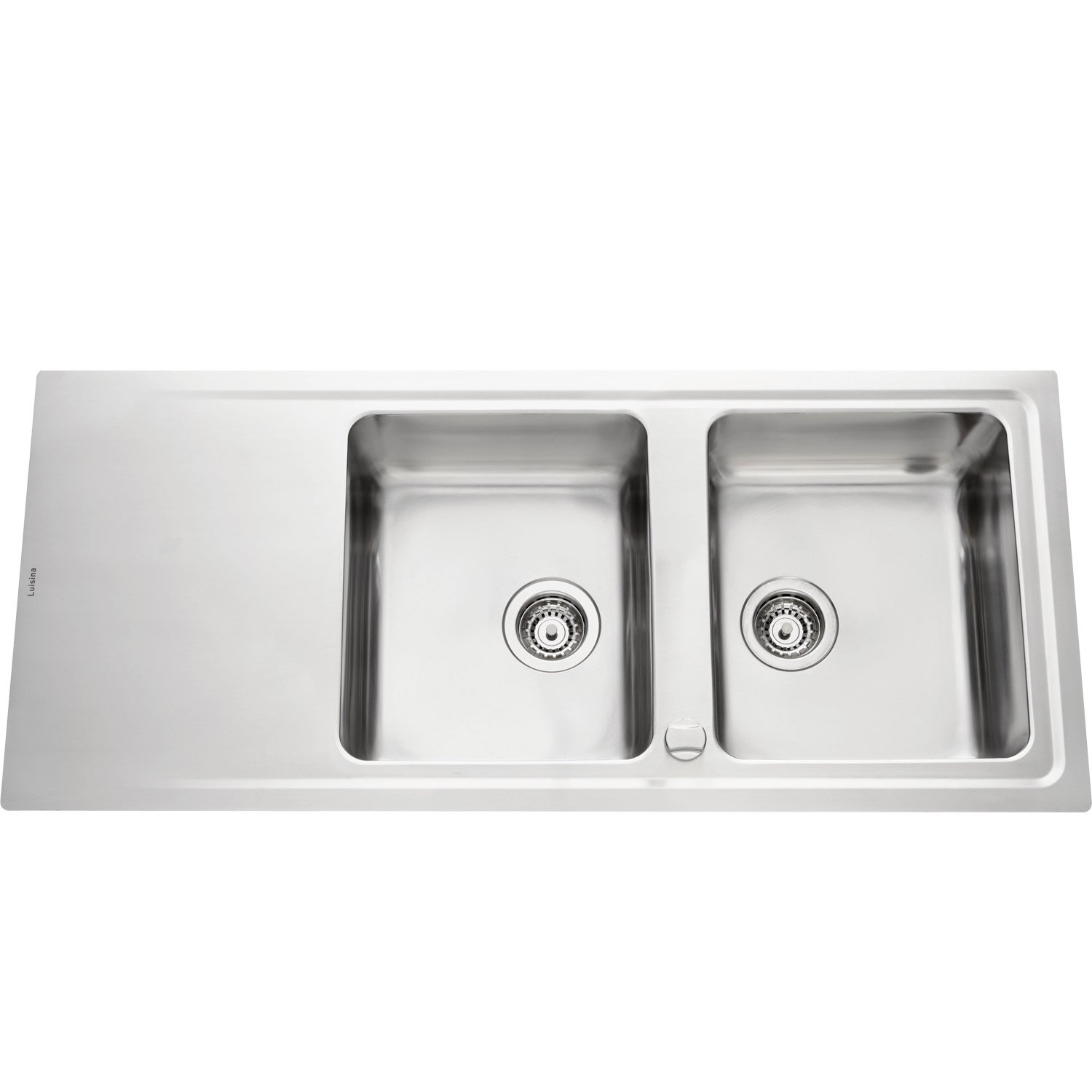 Evier inox 2 bacs à encastrer