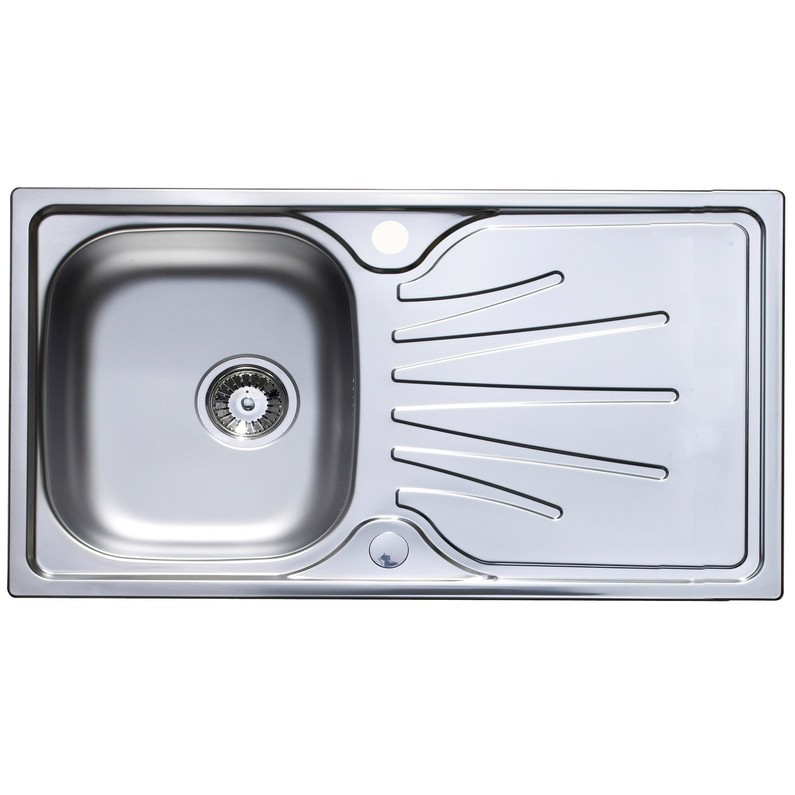 Evier inox alveolé