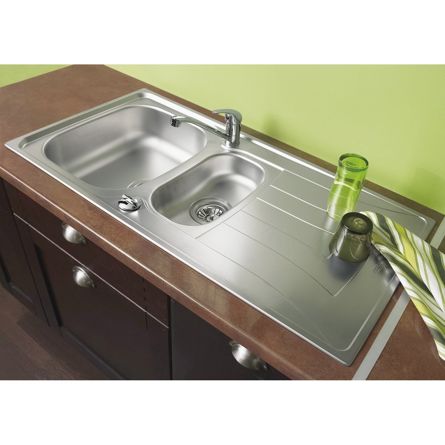 Evier 100cm inox