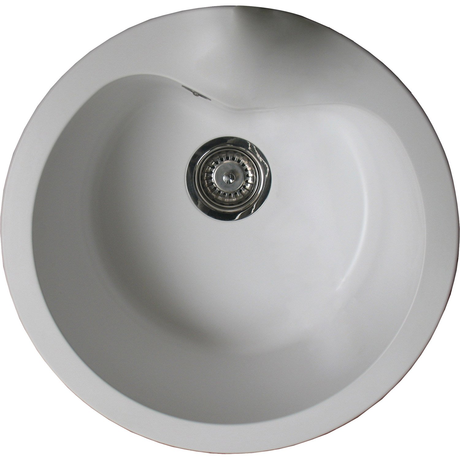 Evier rond blanc