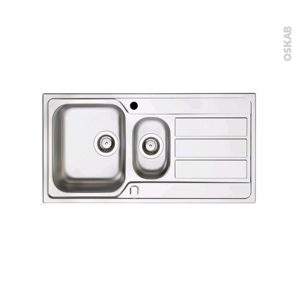 Evier inox antirayure 1 bac