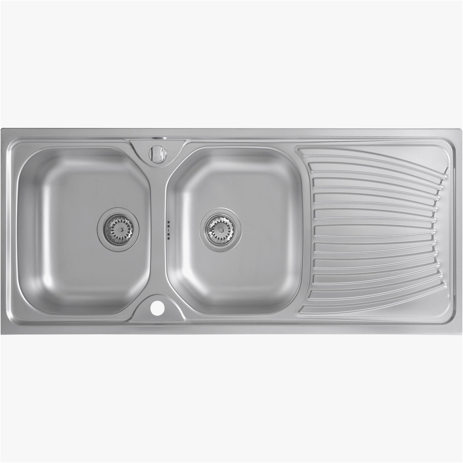 Evier inox 2 bacs pas cher