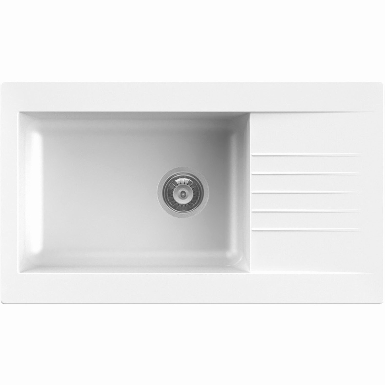 Evier 1 bac inox sans égouttoir leroy merlin