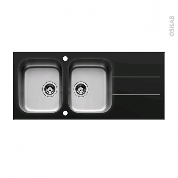 Evier noir ou inox