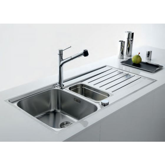 Evier encastrable inox 90x50 - Espace et élégance