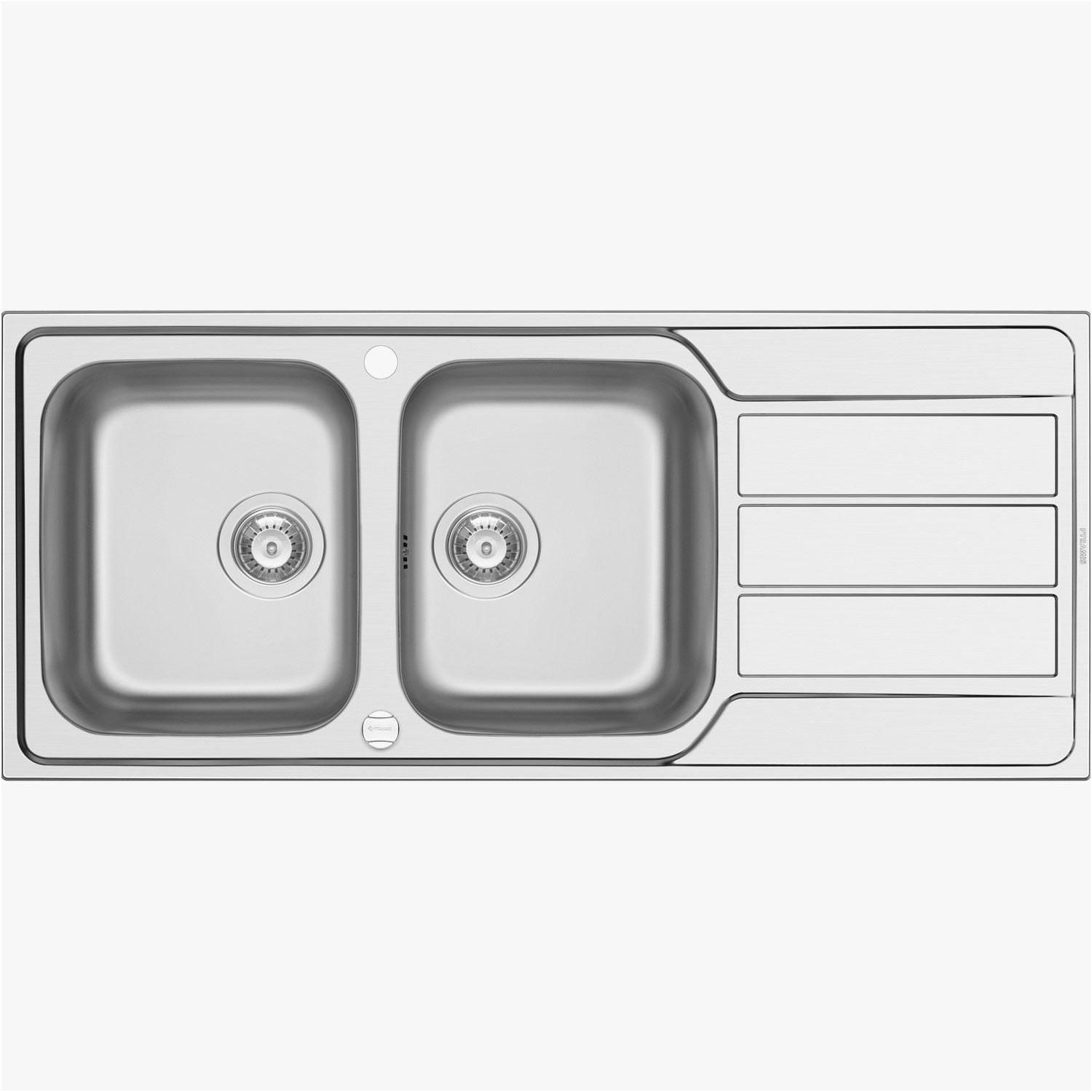 Evier à encastrer inox solaire, 1 bac avec égouttoir