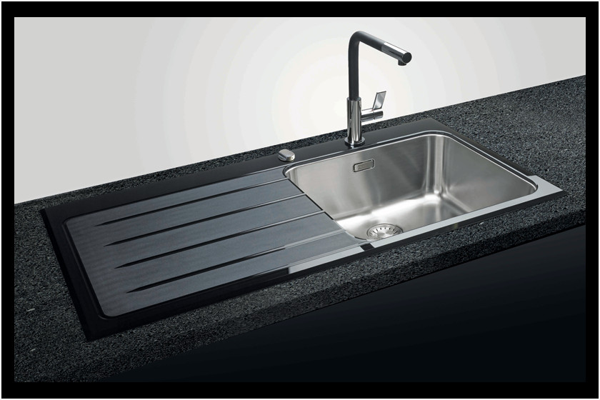 Evier franke verre inox