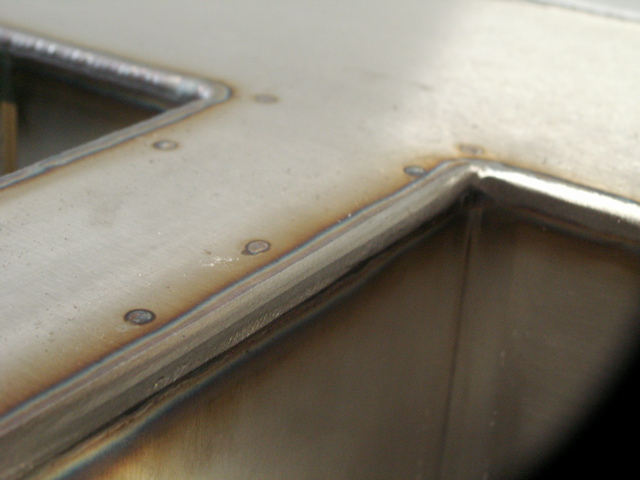 Soudure evier inox