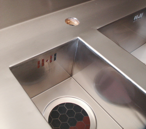 Evier inox 50x110