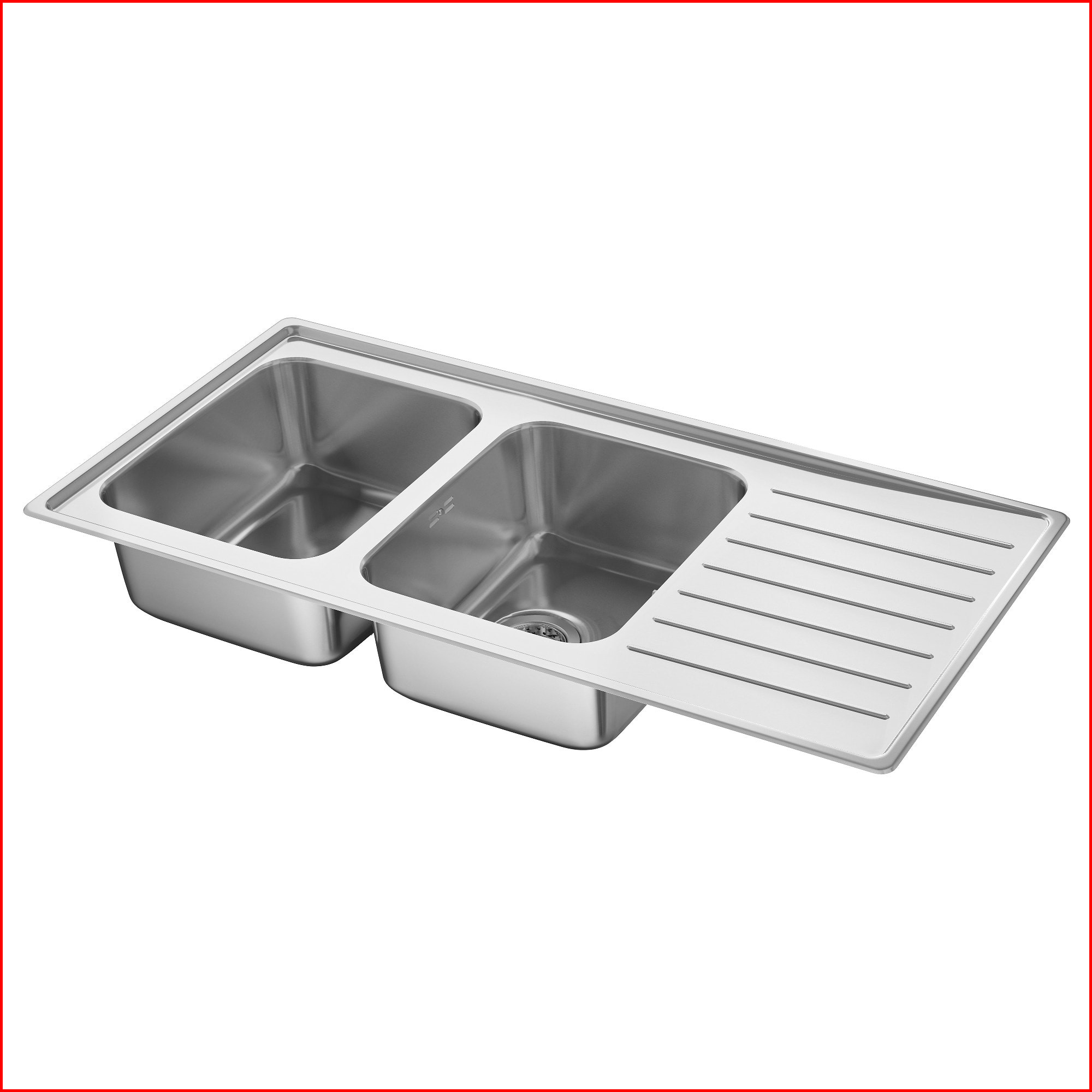 Evier inox triangle