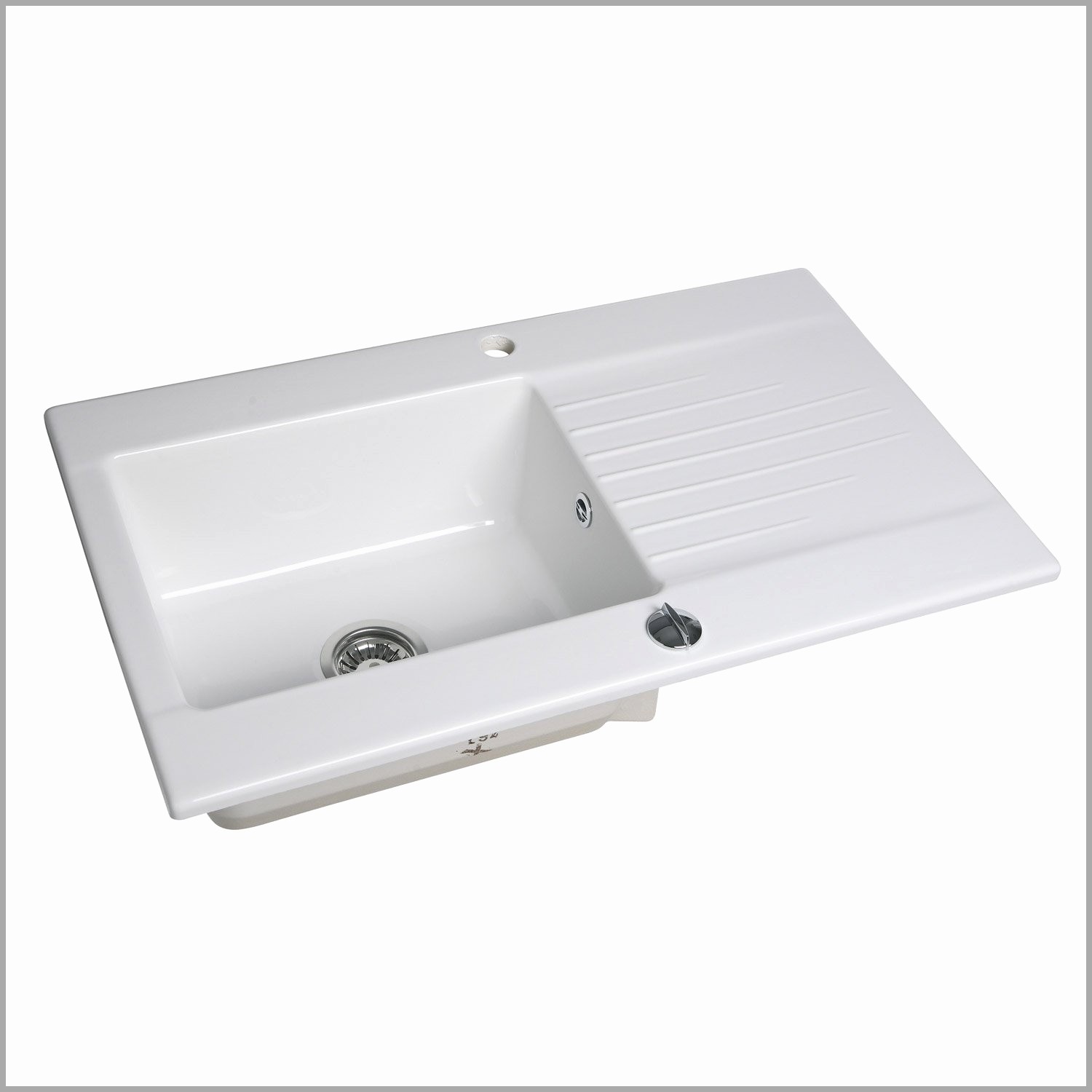 Evier inox 1 bac égouttoir