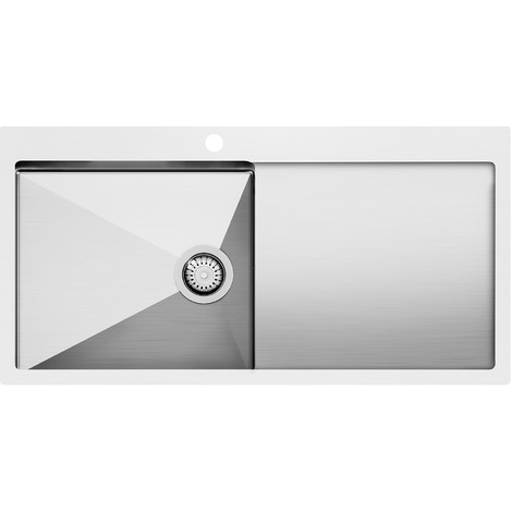 Evier inox brossé castorama