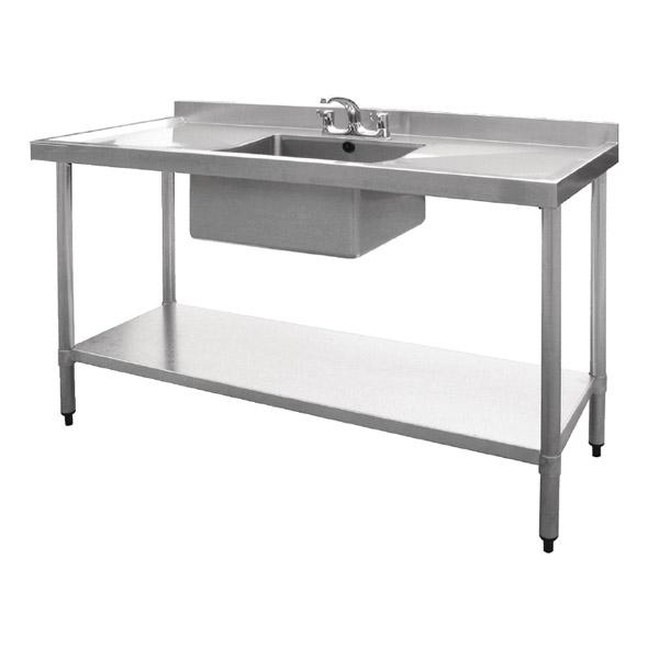 Table inox avec evier