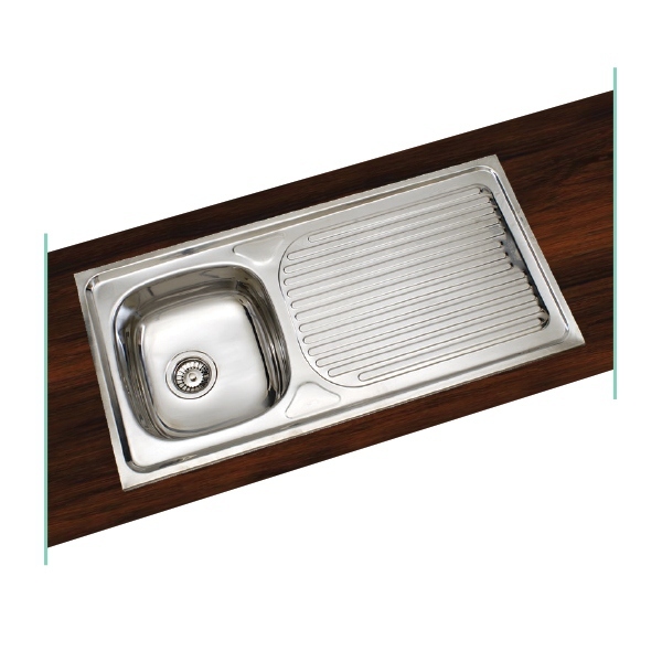 Evier inox 120 x 50
