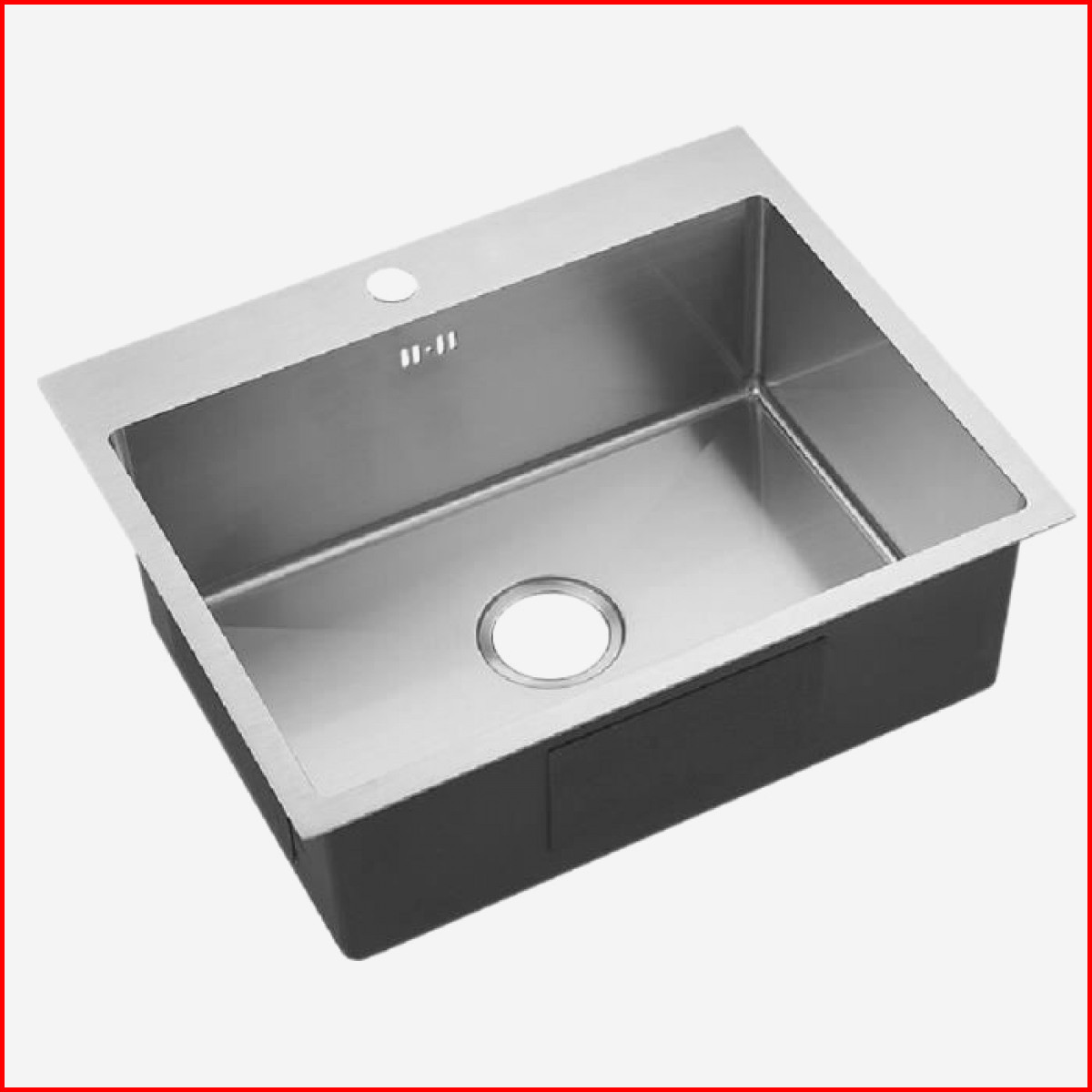 Evier cuisine inox brossé