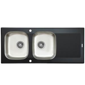 Evier inox relief