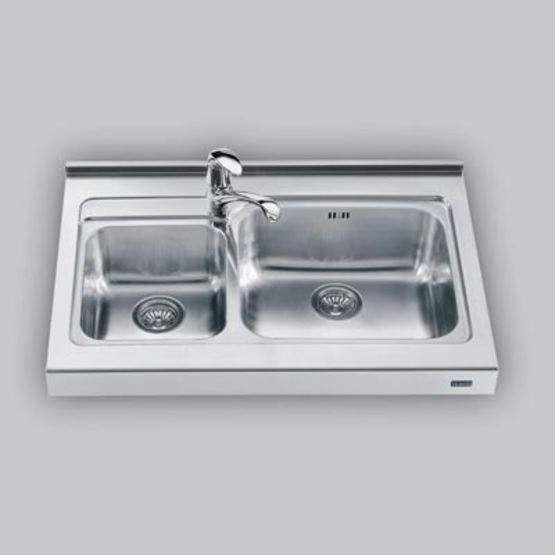 Evier inox en 90 cm