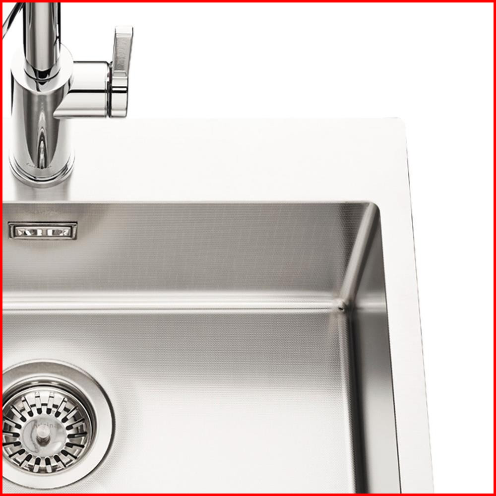 Evier inox nid d'abeille 1 grand bac