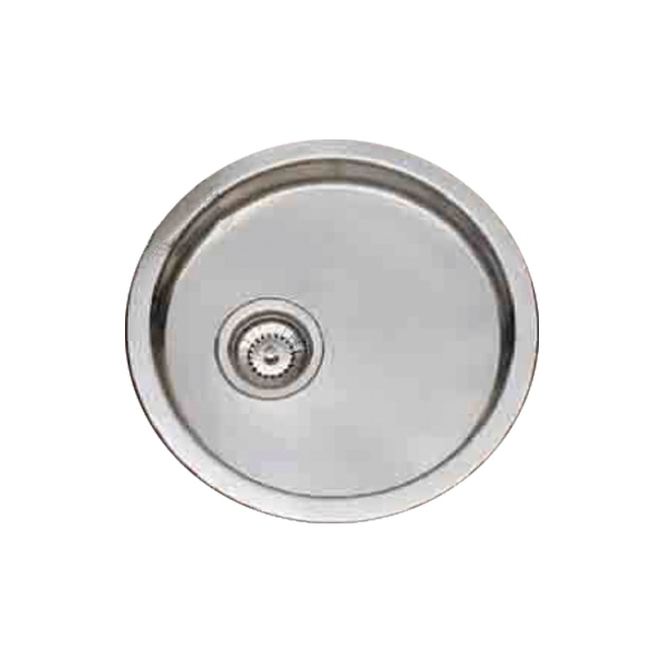 Evier rond 1 bac inox