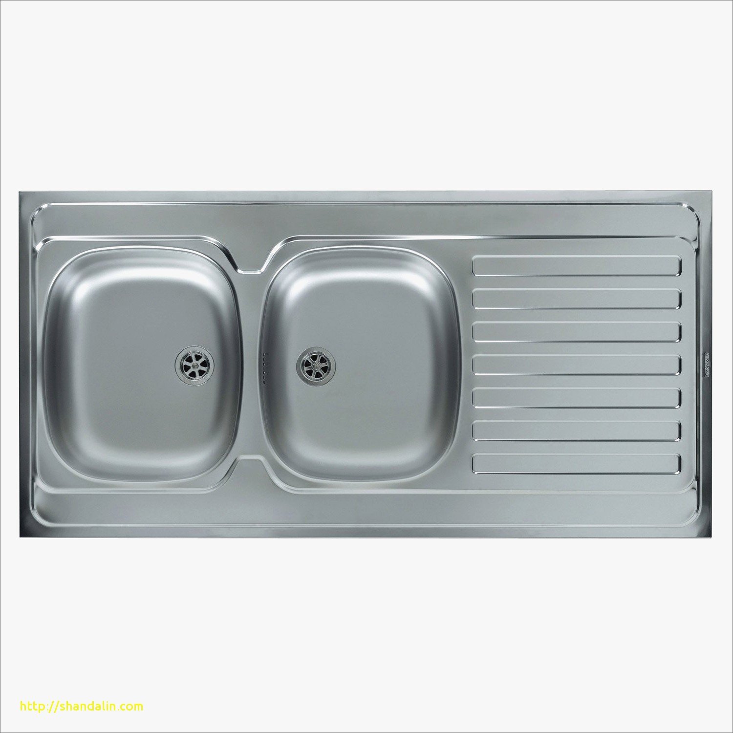 Evier inox marron
