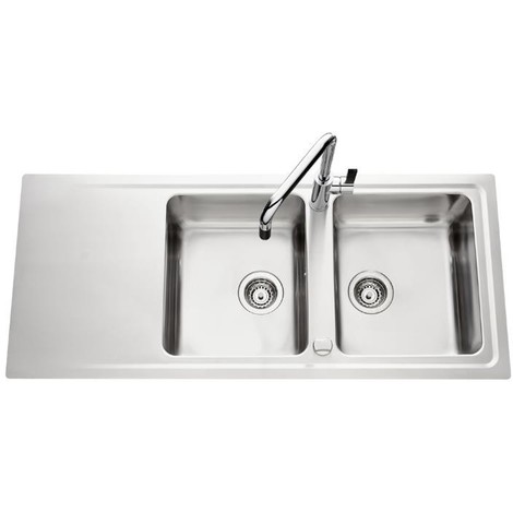 Evier franke inox 2 bacs