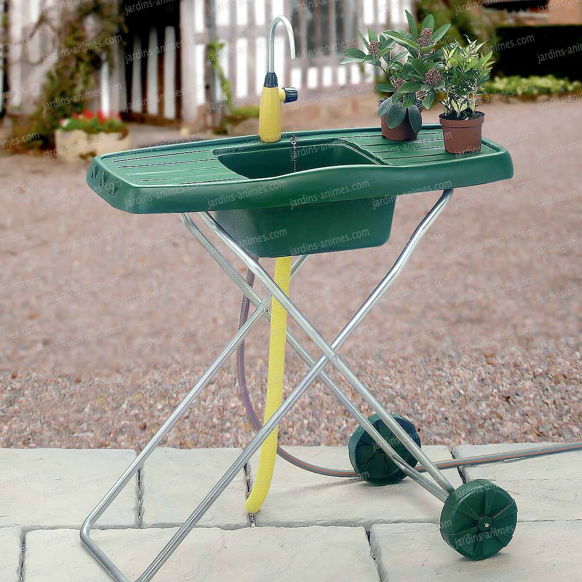 Evier exterieur jardin