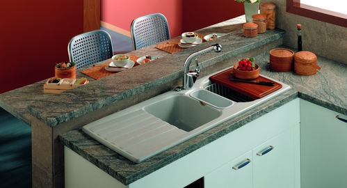 Evier cuisine inox ou ceramique