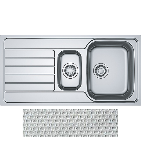 Evier inox 1 bac nid abeille