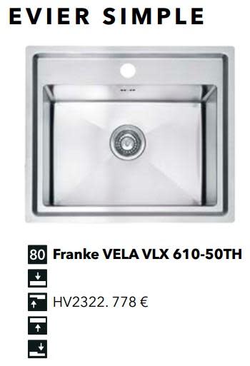 Evier franke vela