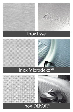Evier inox nid d'abeille sous plan